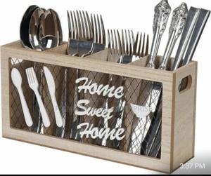 Wooden Kitchen Utensils Holder Cutlery - thumbnail 2