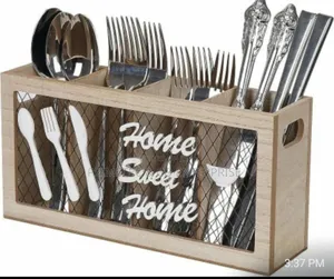 Wooden Kitchen Utensils Holder Cutlery