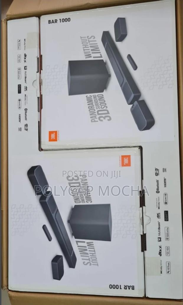 JBL Bar 1000 7.1.4 Ch Soundbar With Detachable Surround