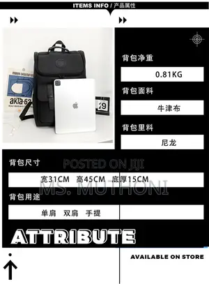 Premium Quality Backpack* (Only Black )