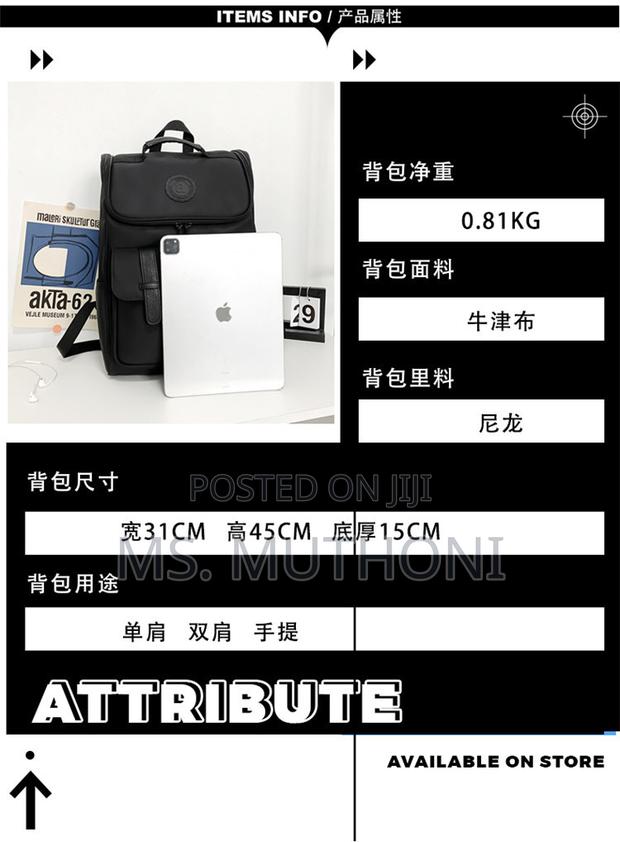 Premium Quality Backpack* (Only Black ) - thumbnail 4