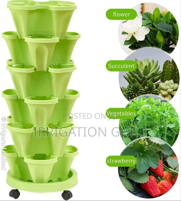 Triple-Pot Stack N'grow - main view