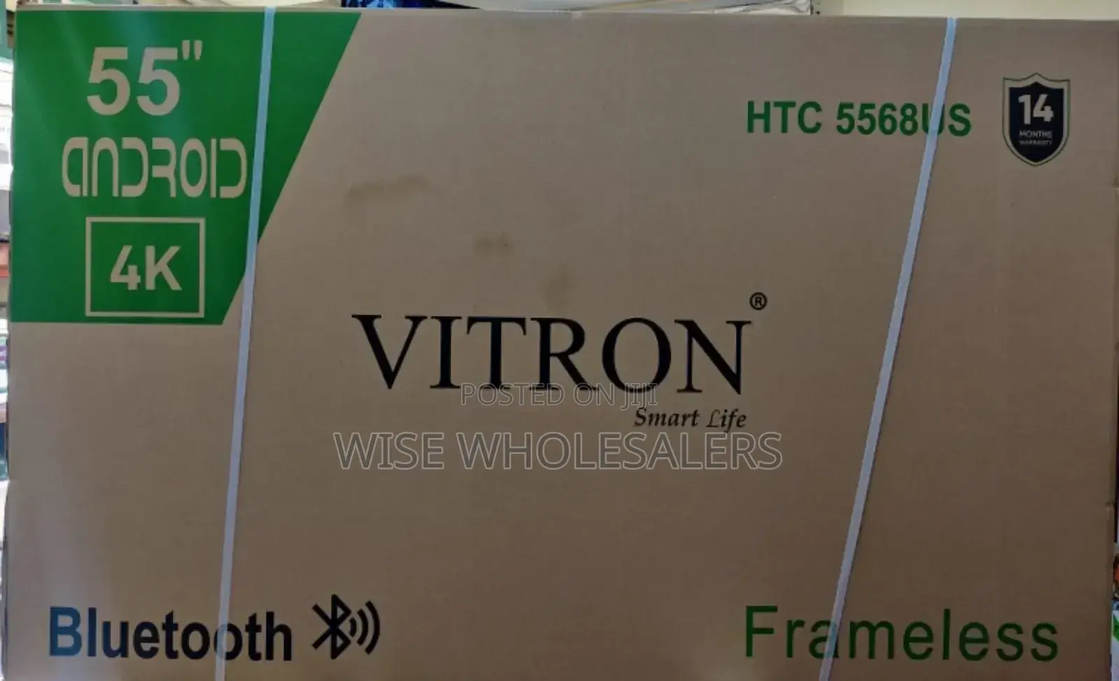 Vitron 55" Smart Android Frameless 4k Uhd, Bluetooth