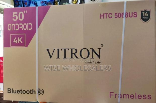 Vitron 50" Inch Frameless 4k Uhd Android Tv Bluetooth