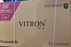 Vitron 50" Inch Frameless 4k Uhd Android Tv Bluetooth