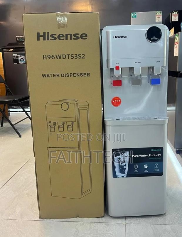 Hisense Silver Water Dispenser 3 Taps Hot, Normal & Cold