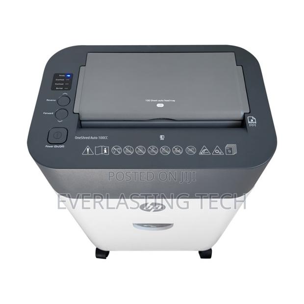 Hp Oneshred Auto 100cc – 2818 White/Grey Cross Cut Shredder - thumbnail 2