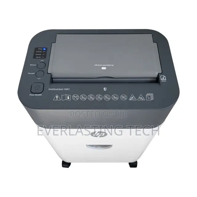 Hp Oneshred Auto 100cc – 2818 White/Grey Cross Cut Shredder