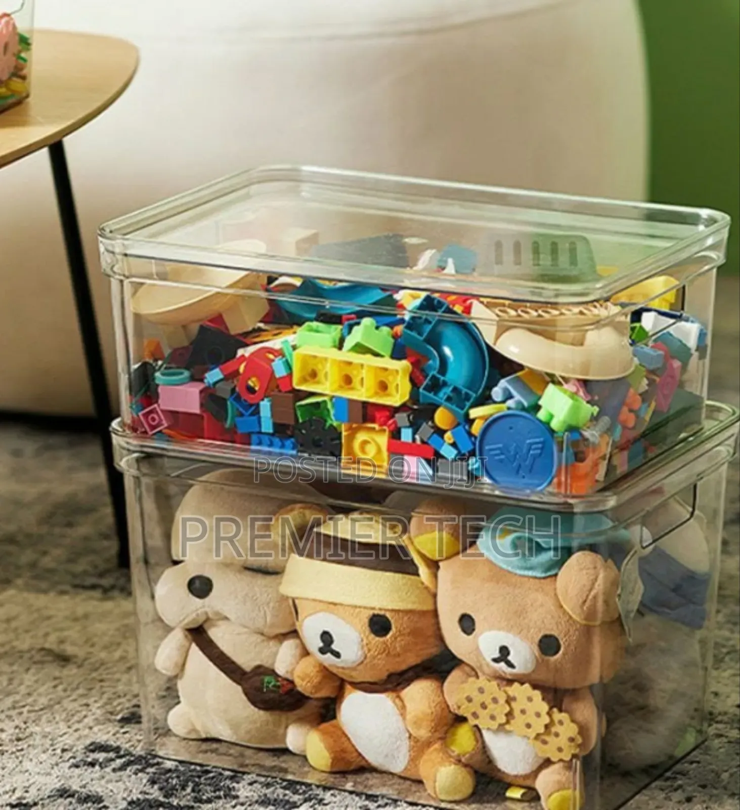 2pcs Acrylic Storage Containers