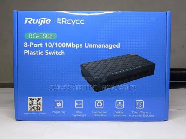 Ruijie Rg-Es08 Plastic Case Unmanaged Desktop Switch - main view