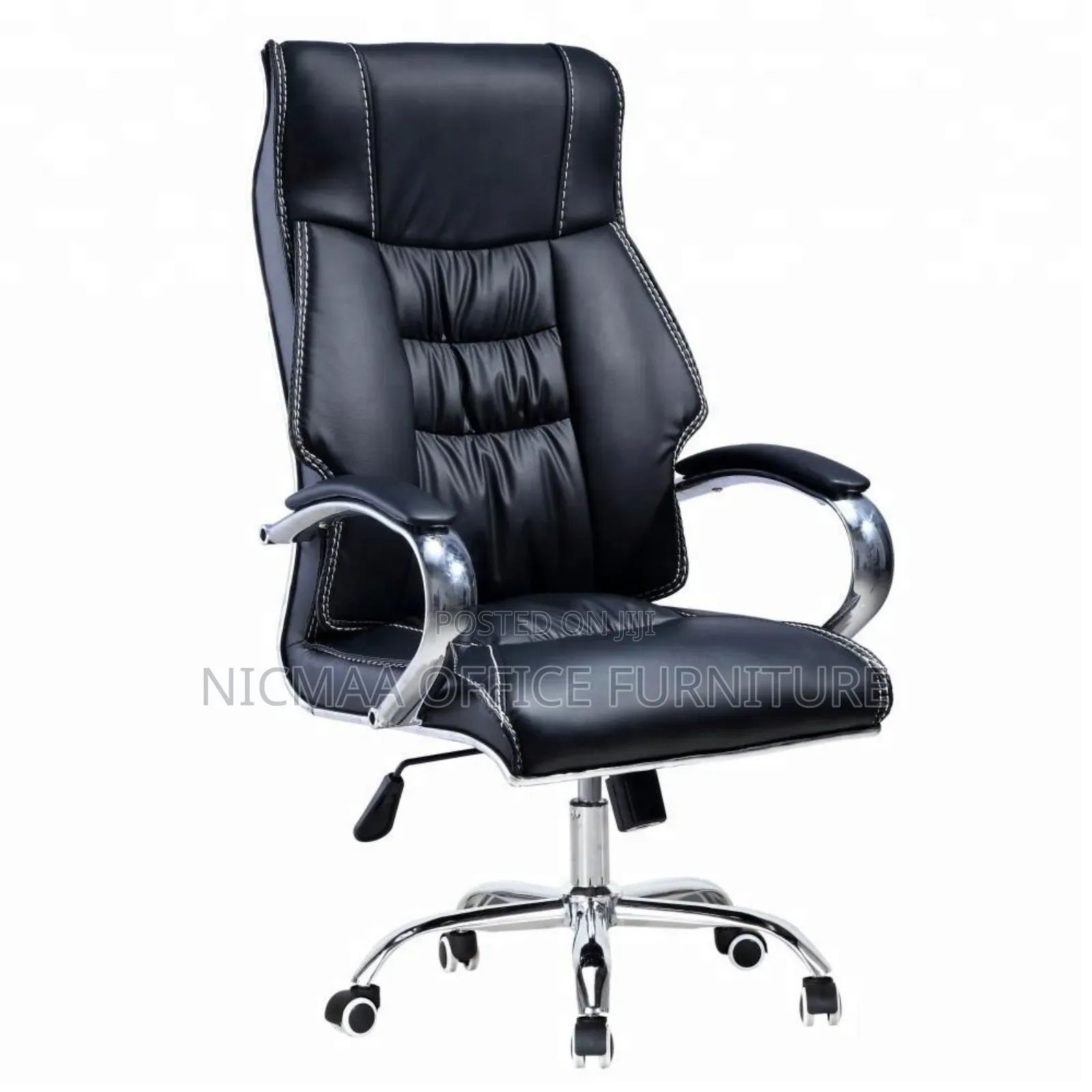 Elite Comfort: Black Ergonomic Executive Chair