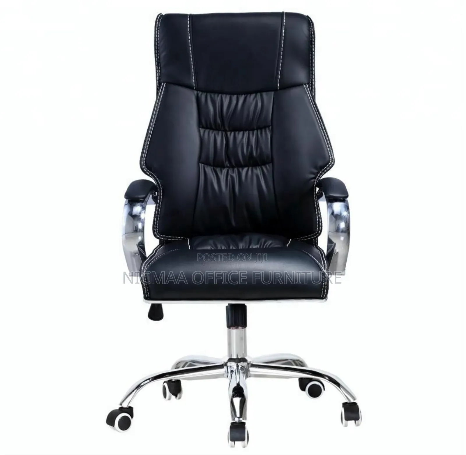 Elite Comfort: Black Ergonomic Executive Chair