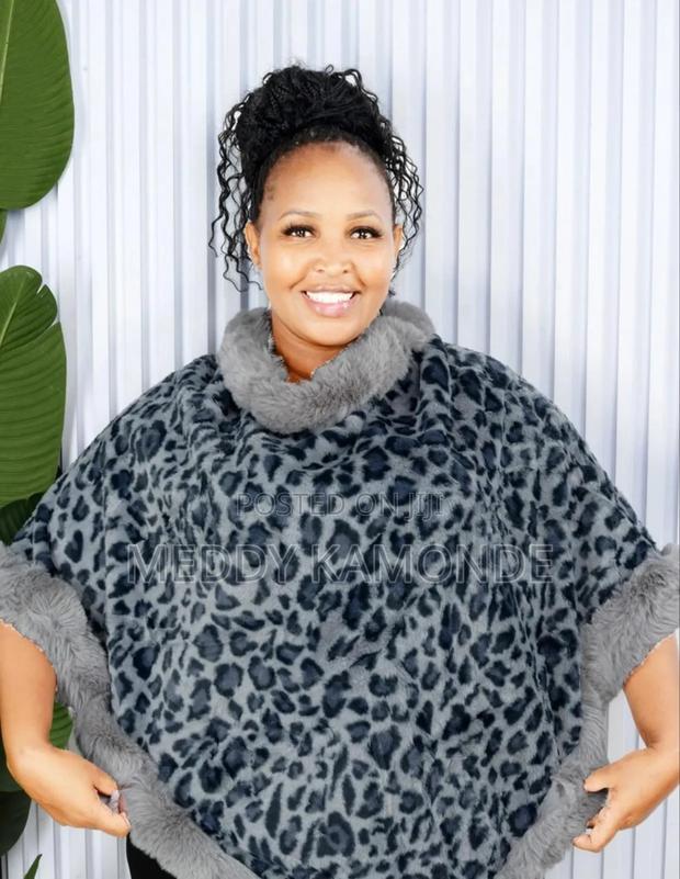 Brown/Grey Sweater Ponchos