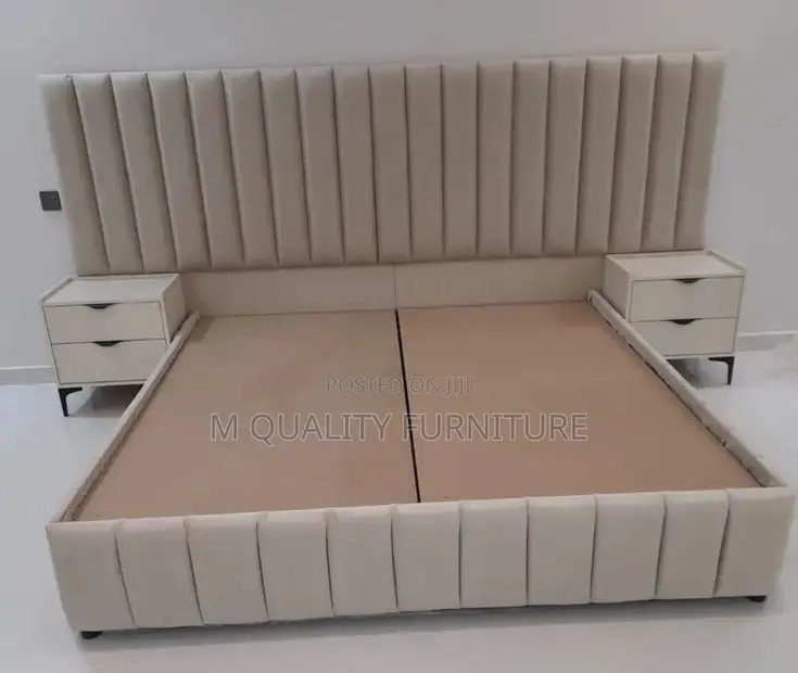 6 by 6 Extended King Size Bed With Side Drawers