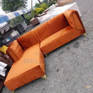 Cozy Brown 6 Seater Chester L Seat Sofa