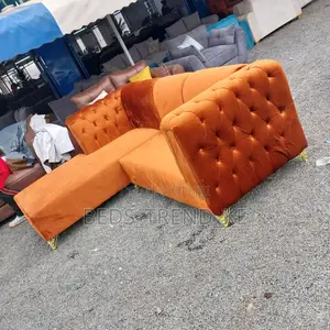 Cozy Brown 6 Seater Chester L Seat Sofa