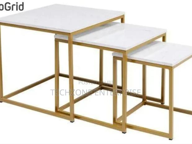 *White Amani Nesting Coffee Tables 3 PCS Set * - main view