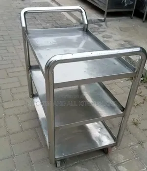 Stainless Steel Quality Food Cart With Castor Wheels