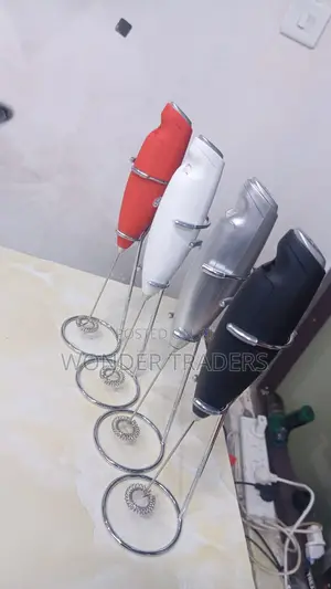 Powerful Handheld Milk Frother With Stand Battery