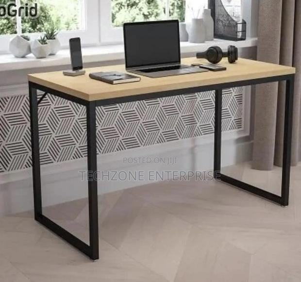 *Olympus 1.2m Modern Office Desk With Black Metal Frame