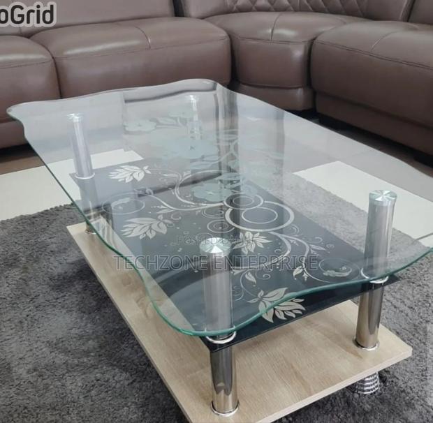 Executive Sleek Tempered Glass Coffee Table