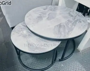 *Luxury Modern Pure Marble Top Nesting Coffee Tables,*