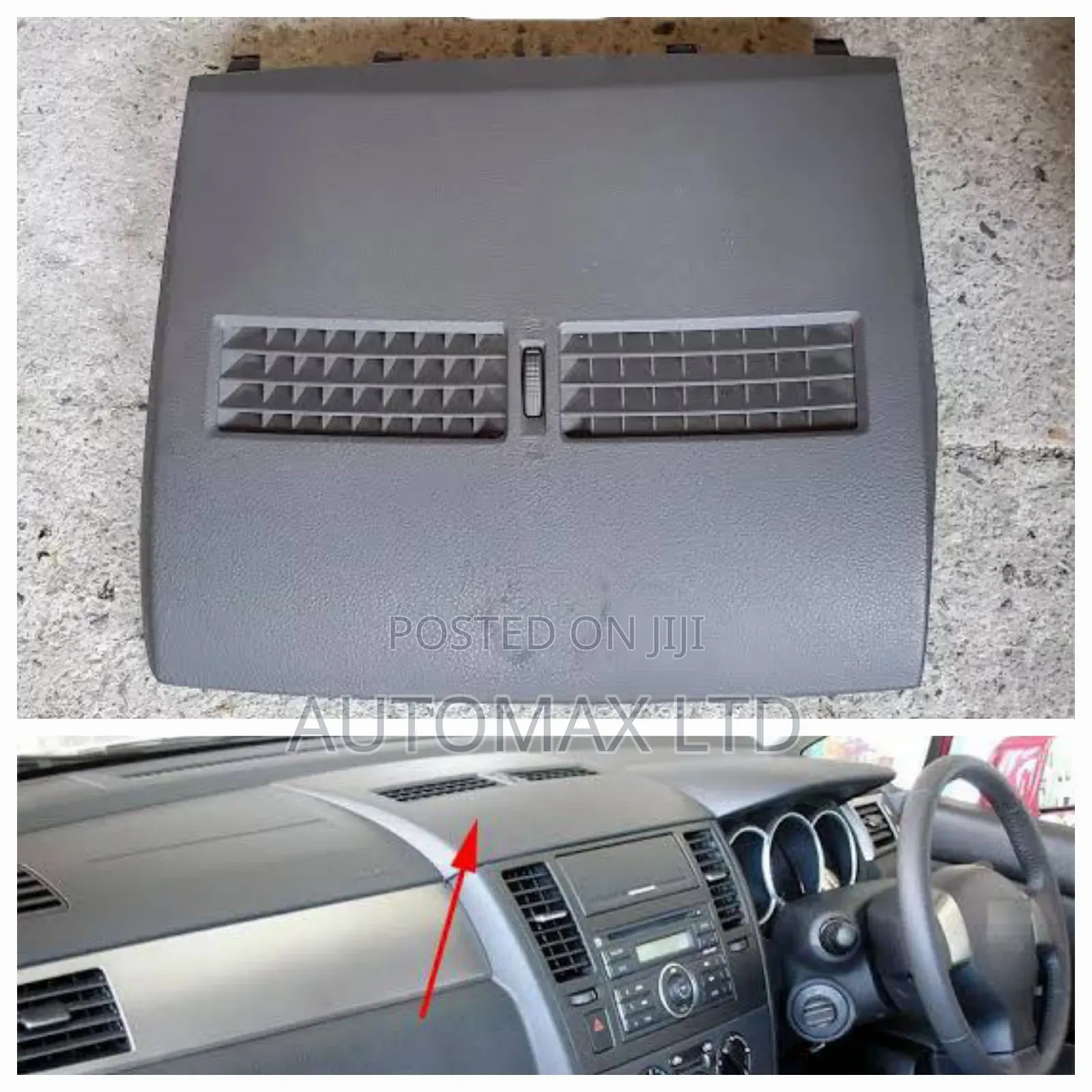 C11: Nissan Tiida, Top Dashboard Vent Cover