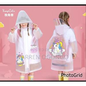 Kids Raincoat With a Wide Brim Hat* - main view