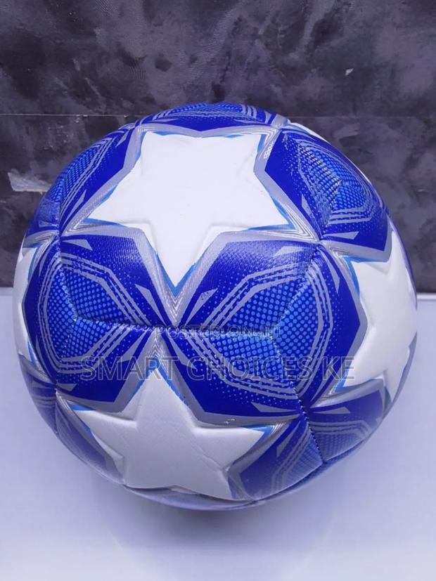 Blue and White Embossed Soccer/Football