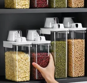 Storage Containers With a Measuring Cup