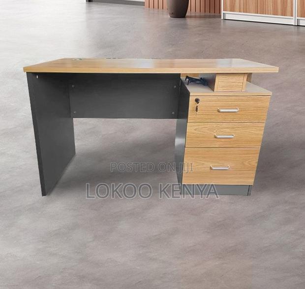 Office Desk : 1 Meter Gray Advance Office Desk - thumbnail 5