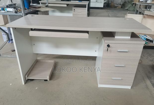 Office Desk : 1 Meter Gray Advance Office Desk - thumbnail 6
