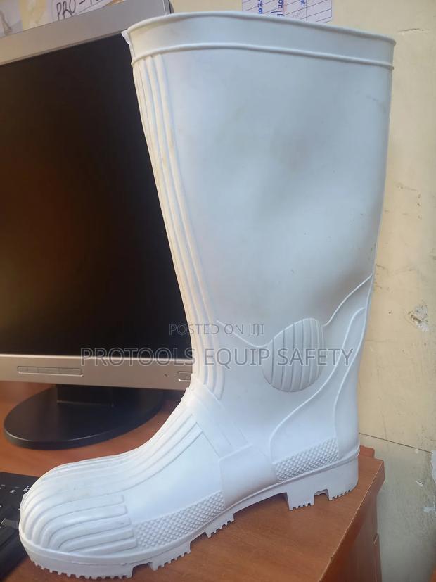 White Industrial Gum Boots