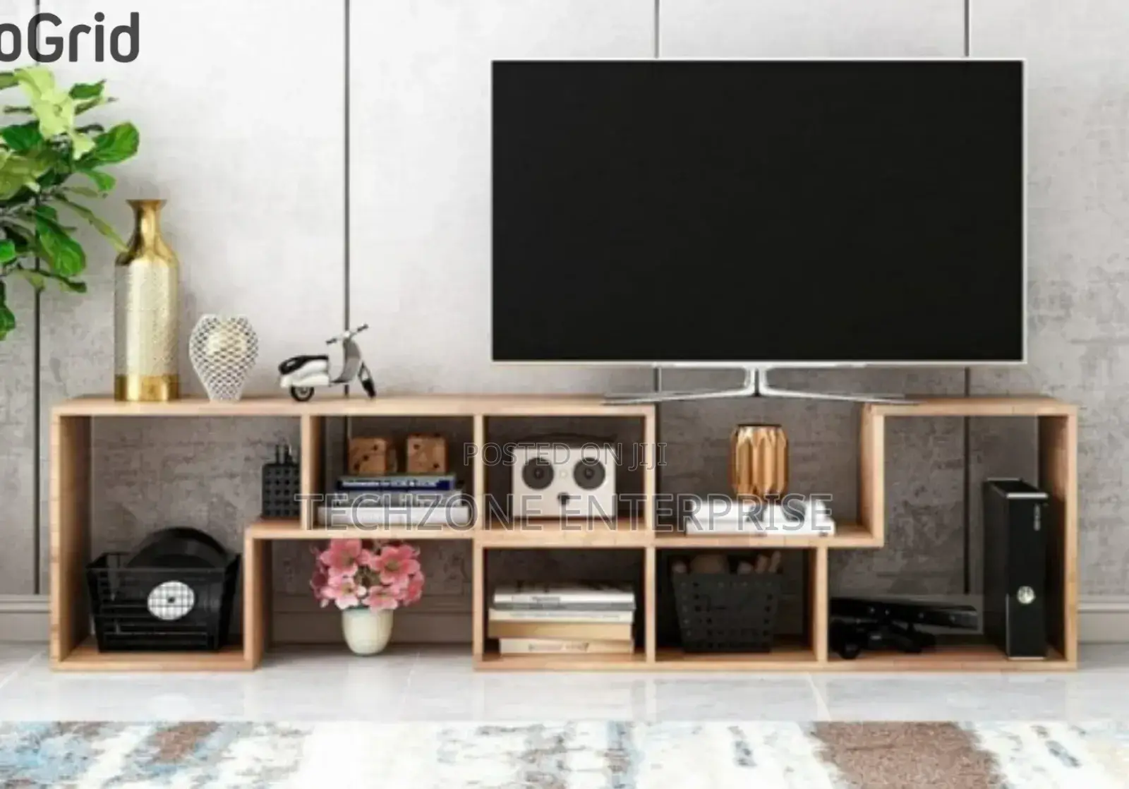 Aesthetic Convertible Modern Wooden 2 PCS Tv Stand 