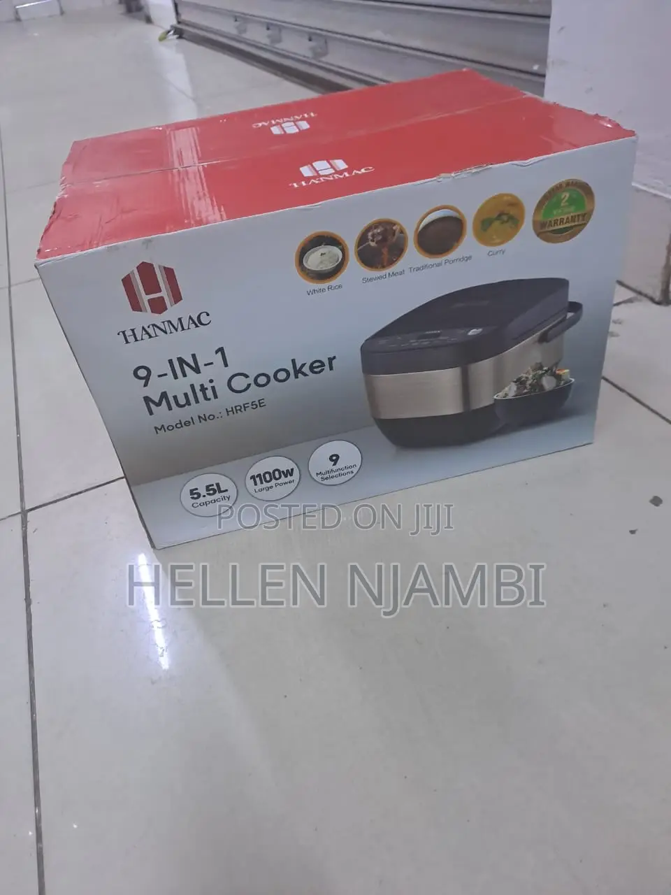 5.5l Hanmac 9-in-1 1100w Electric Multicooker
