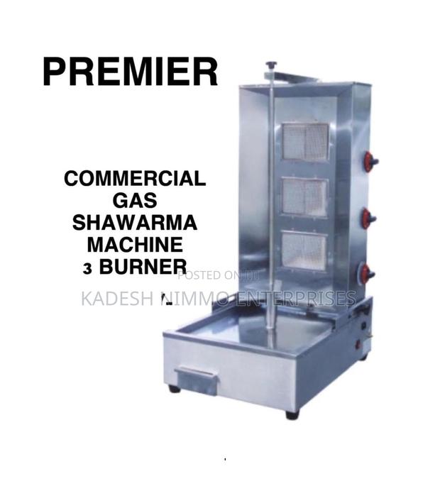 Gas Shawarma Machine – 3 Burners For Fast Grilling