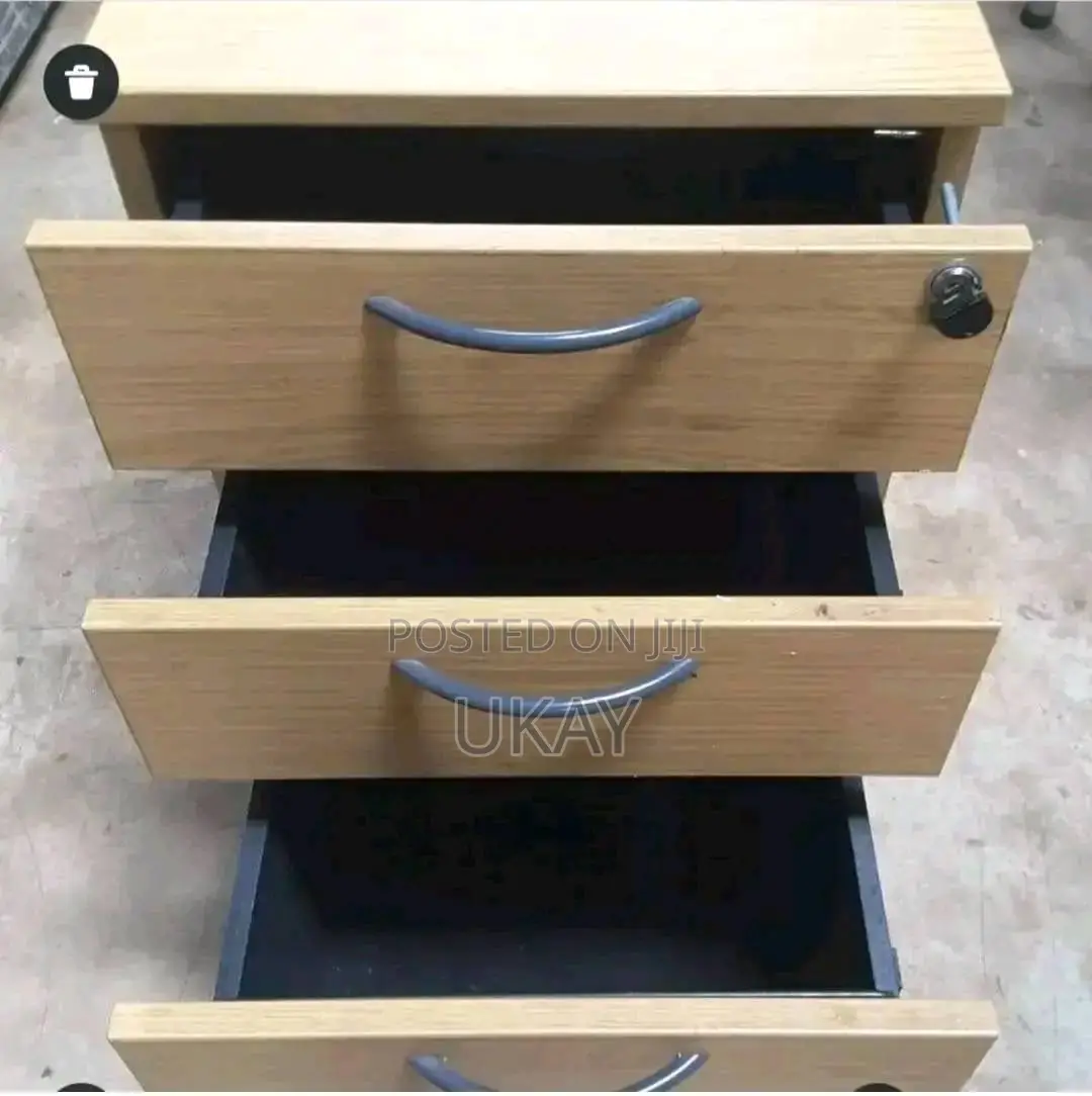 Wooden 3 Drawers Pedestal Drawer