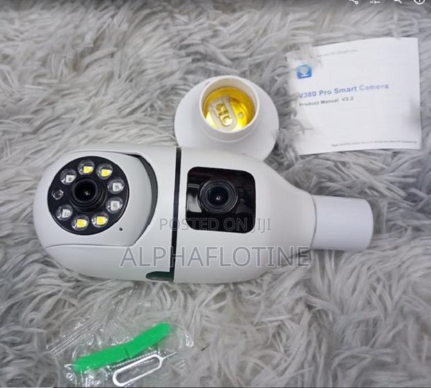 Duo Lens2mp+2mp 4mp Digital Wifi Security Bulb Holder Camera - thumbnail 3