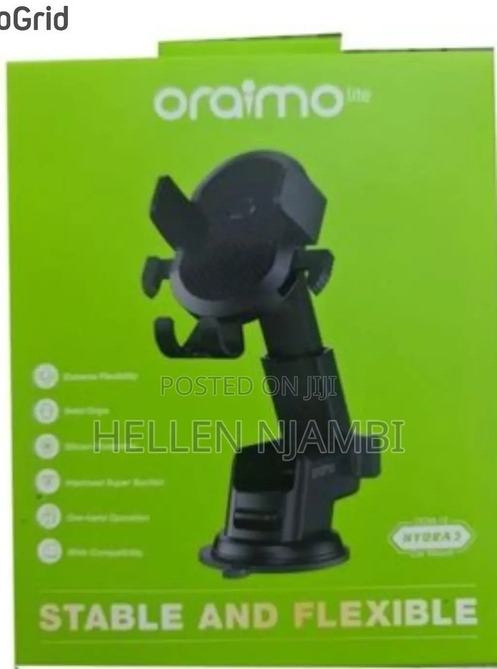 Oraimo Hydra 3 Ocm-12 Car Mount Stable, Flexiblephone Holder