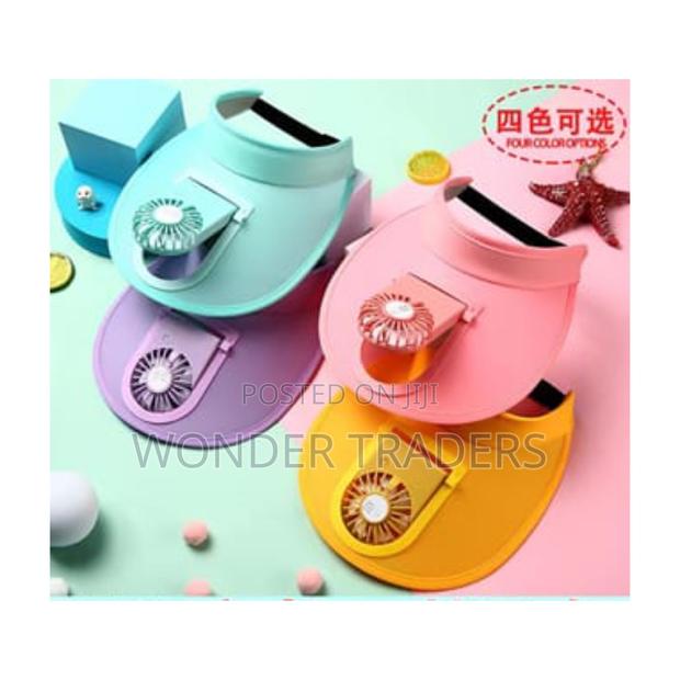Sun Visor Hats With Usb Fan , Comprehensive Protection - thumbnail 3