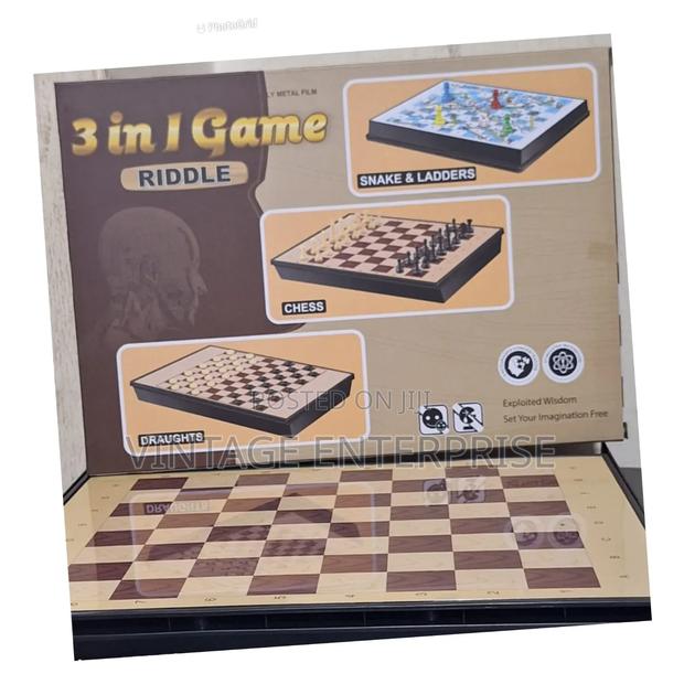 3 in 1 Game Chess Board