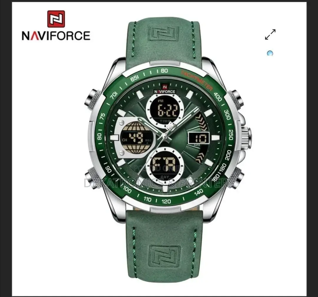 Naviforce Men #Nf9197 Leather Watch