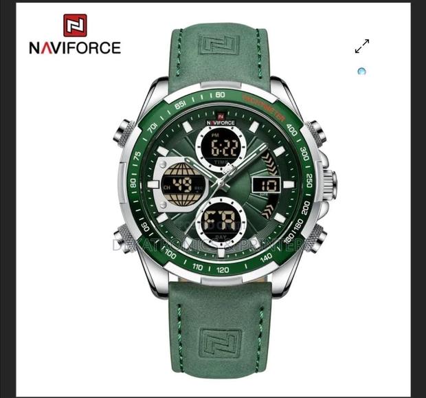 Naviforce Men #Nf9197 Leather Watch