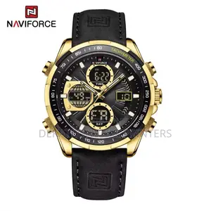 Naviforce Men #Nf9197 Leather Watch