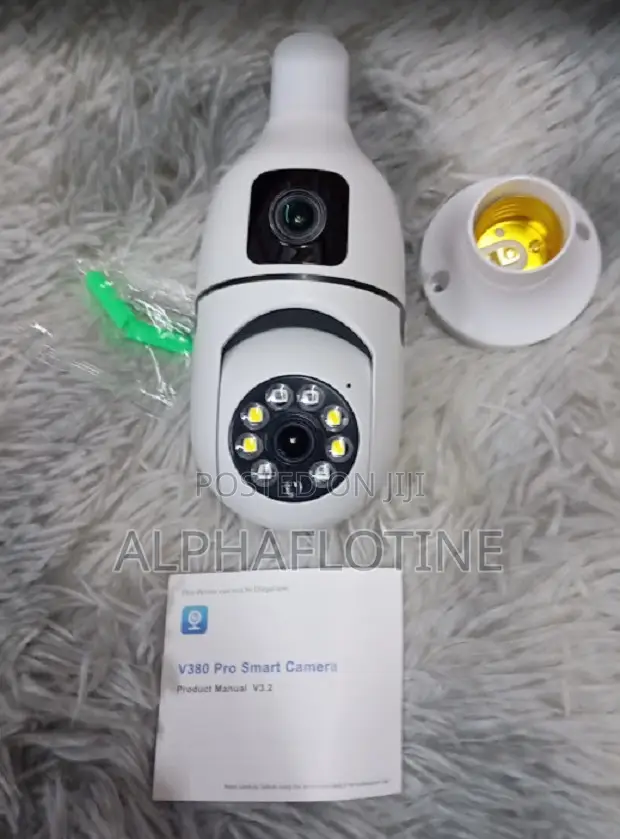 Double Lens PTZ Bulb Wifi Camera Bulb