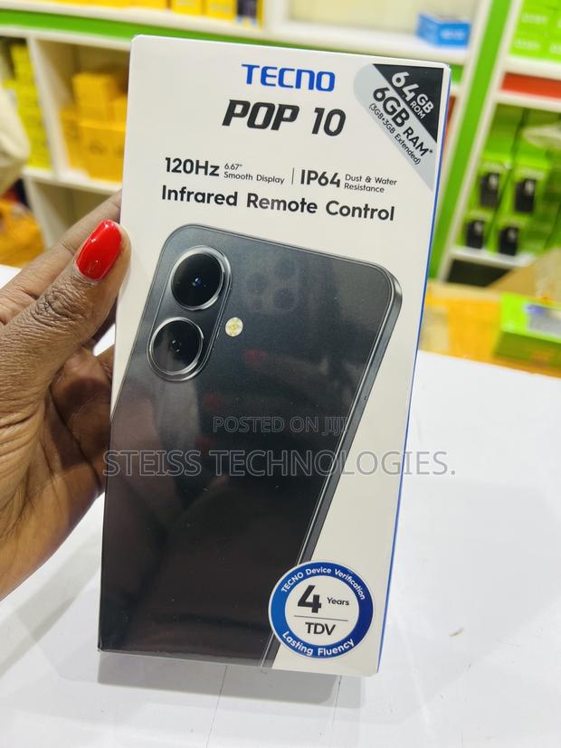 New Tecno Pop 10 64 GB Black - main view