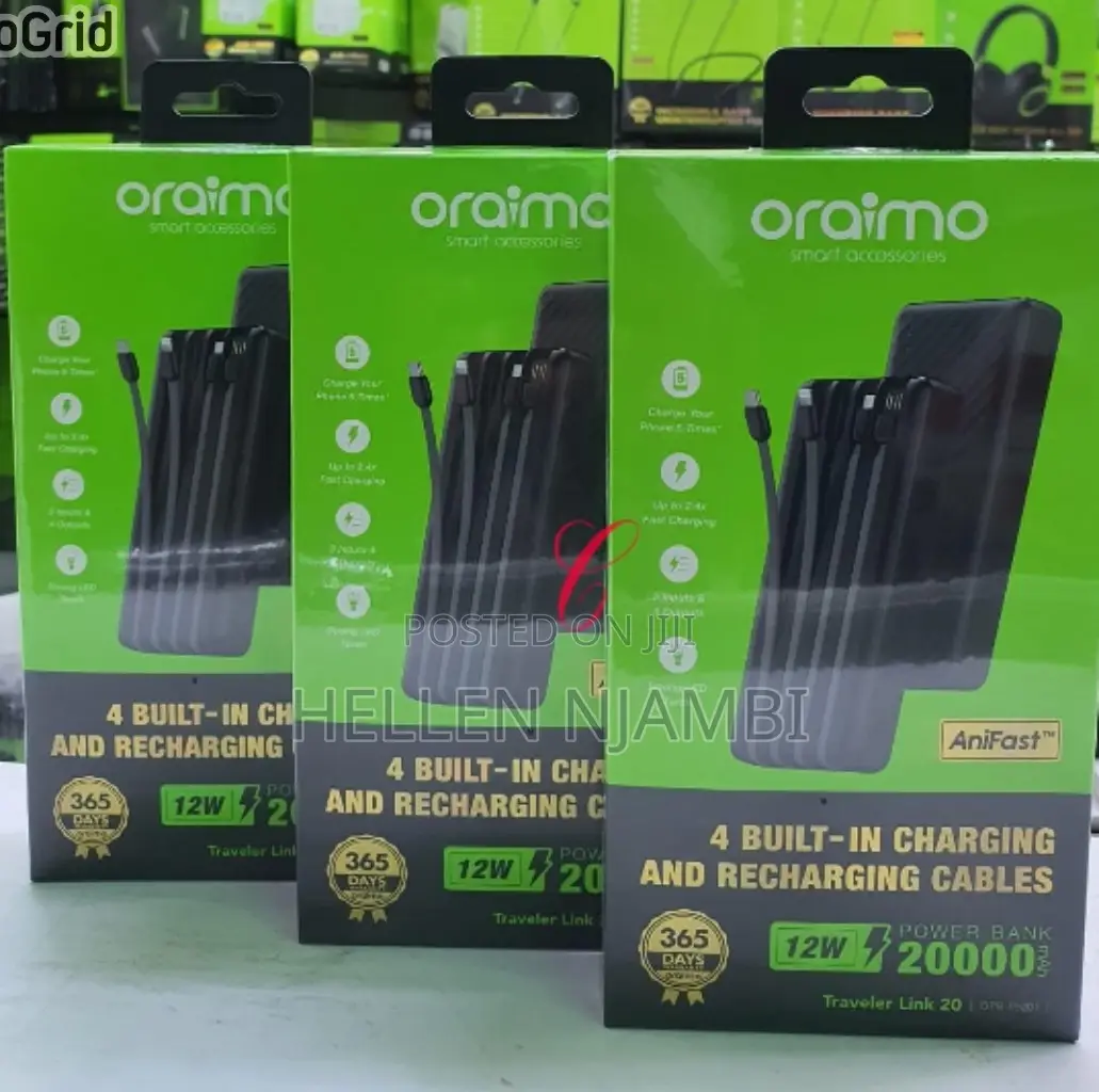 Oraimo Traveler Link 20 Opb-P5201 20000mah Power Bank