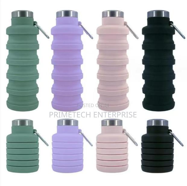 Foldable 500ml Water Bottles - main view