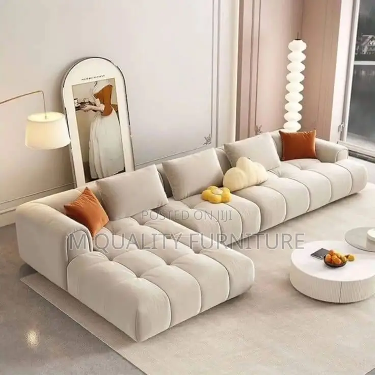 6 Seater Well Designed Modern L Shaped Sofa