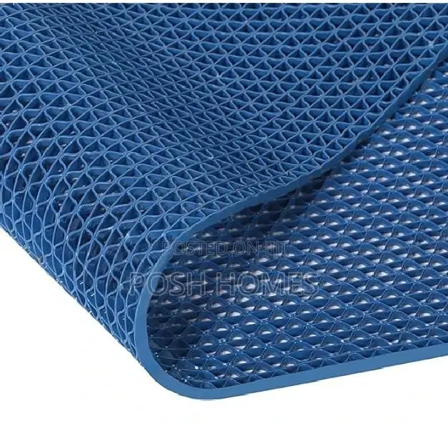 Blue S Mat Flexible PVC Perforated Runner